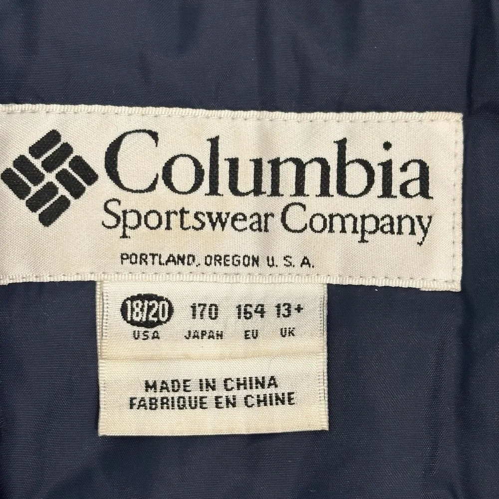 Columbia Insulated Ski Snowboard Jacket Youth Boys 18 20 Blue Zip Up Coat Parka